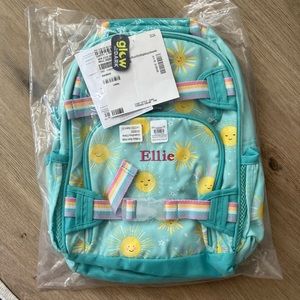 Pottery Barn Kids Glow-in-the-Dark Sunshine Aqua Backpack - Brand New ELLIE
